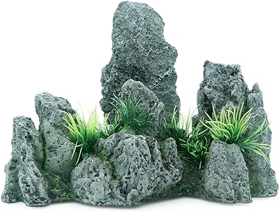 Aquarium resin rocks